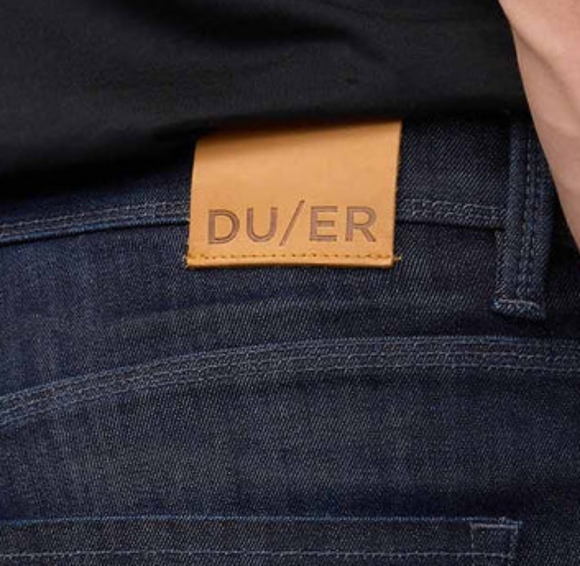 DU/ER Performance Denim Slim Straight - Nightshade Blue Size 32 Waist - Picture 2 of 6